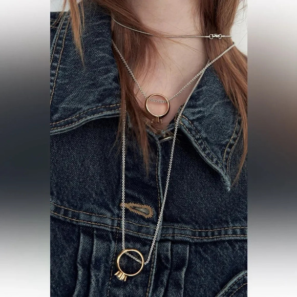 ZARA JEWEL WEDDING BAND NECKLACE - Picture 4 of 10